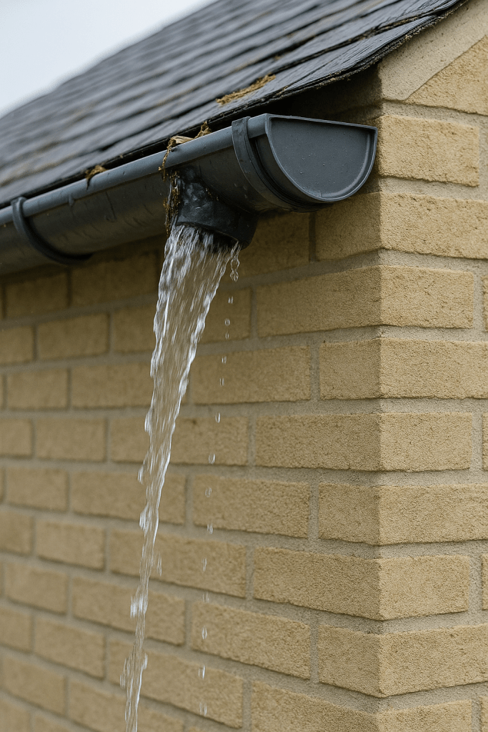 overflowing gutter
